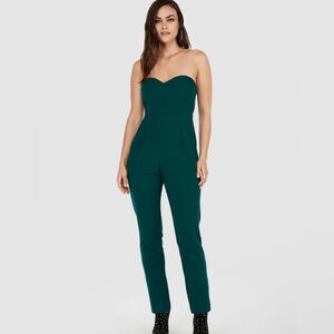 Express Strapless Jumpsuit - Emerald